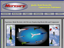 Tablet Screenshot of mercury-rockets.com